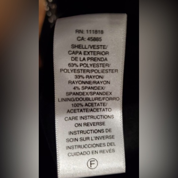 NWOT Michal Kors black long sleeve dress with silver & pewter studded trim Sz 10 - Picture 2 of 8